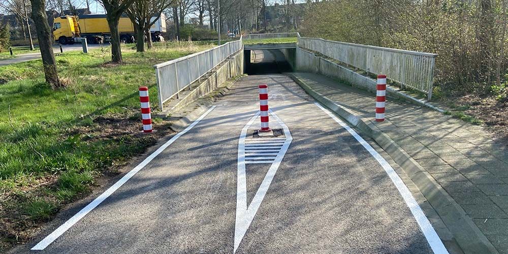 Fietspaden goed afsluiten
