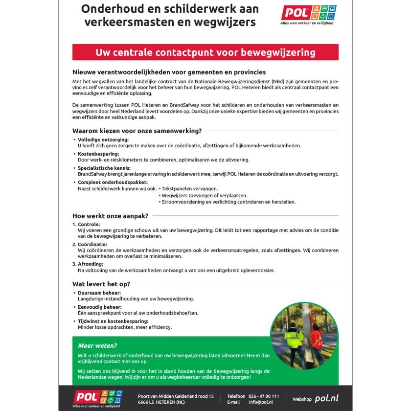 Folder over flexibele afzetpalen POLe Cone