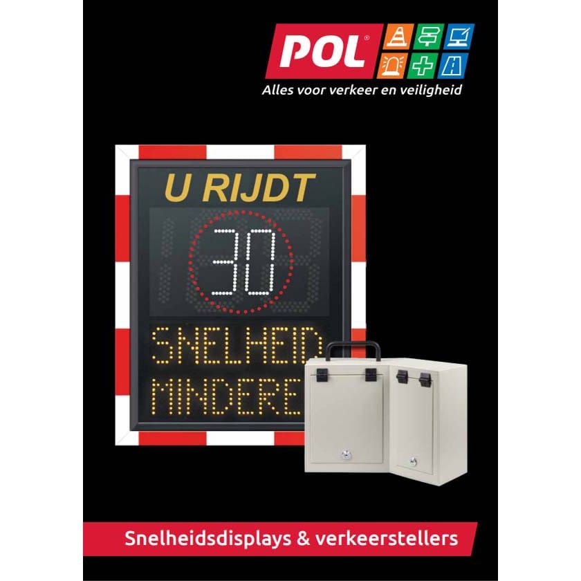 Brochure over snelheidsdisplays & verkeerstellers