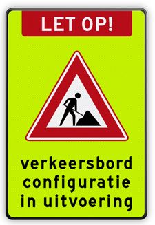 Pas dit verkeerkeersbord zelf aan in de POL verkeersbordconfigurator