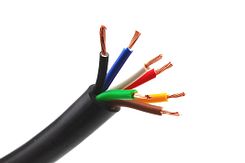 Kabel - zwart - 7x 0,75mm² - rond - per 25 meter