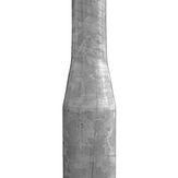 Getrokken stalen flespaal 76/48mm rond met een lengte van 4300mm en losse ankers