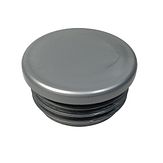 Grijze kunststof dop 48mm rond