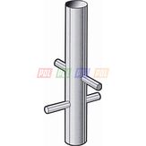 Stalen buispaal 48 mm rond met een lengte van 1500mm met losse ankers