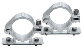 Set scharnierbeugel - 60 mm Ø - steek 80 mm - met klemplaat