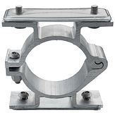 Scharnierbeugel - 76 mm Ø - ruggelings klemplaat - anti-diefstal