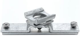 Klembandbeugel draaibaar - steek 140 mm - met klemplaat DOR