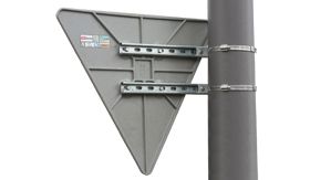 Set klembandbeugels Nabasco® Sign - vlaggende montage