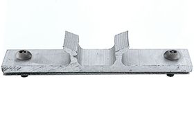 Klembandbeugel - steek 140 mm - 1 klemplaat DOR - anti diefstal