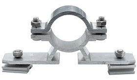 POLbeugel 48mm rond met klempaatjes