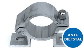 Midden-achterbeugel 48mm anti-diefstal rond zonder klempaat