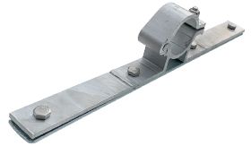 Scharnierbeugel - 48 mm Ø - met klemplaat 400