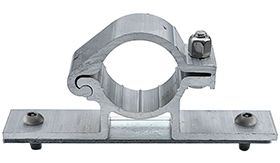 Scharnierbeugel - 48 mm Ø - 140 mm - klempl. DOR - anti-diefstal