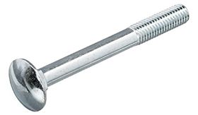 Slotbout - M10x120 mm - verzinkt