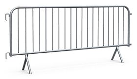 Dranghek met 19 spijlen en rechte voet 2500mm breed