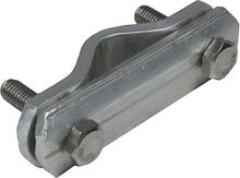 Aluminium draghekbeugel spijlmontage met RVS bouten