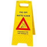 Klapbaken - "natte vloer" - geel - 300x615 mm