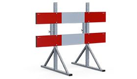 Afzethek 1500 mm - EZ Klasse 3 - vaste standaards met buishouder