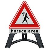 Verkeersbordstandaard - inklapbaar - horeca area