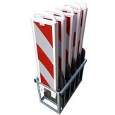 Transportrek voor 5 klapbakens -W- verzinkt