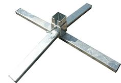 Gegalvaniseerde baakvoet - 60 mm - vergrendelbaar