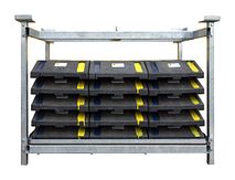 Transportrek 18 baakvoeten - verzinkt - 1300x900x600 mm