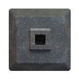 Recycling baakvoet - 12 kg - 400x400 mm - uitsp. 60x60 mm