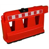Barrier - rood - 1000x400x600 mm - incl. reflectoren