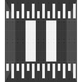 Modular® 10 - 4000x3000 mm - met zebrapad - aflopende zijden