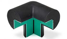 Hoekprofiel - rond - driezijdig - zelfklevend - zijdelengte 45 mm