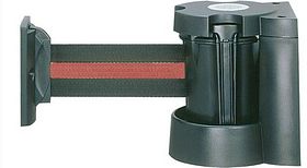 MORION wandhouder met koord - zwart/rood/zwart - lengte 3 m