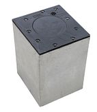 X-Last® grondpot 150 mm Ø - D-slot - in betonpoer