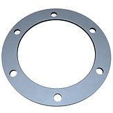 RVS-ring tbv montage X-Last® Fietspadpaal-D150-met voetplaat