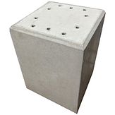 Betonfundatie met flens voor Flexpost-X-Last®-Fietspadpaal