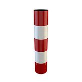 Zuilkoker - aluminium - 2 wit / 3 rood - Klasse 3