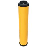 Zuilkoker - aluminium - fluor geel + alu. kap 76/76 - Klasse 3