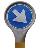 Verkeerszuil type Lollie -DZ- op X-Last® voet - Klasse 2