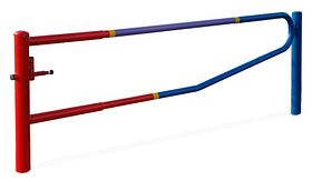 Julie draaihek - 3500x950 mm - met vangpaal