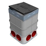 Modula® trekput - B125 Louvre - 300x300x450 mm