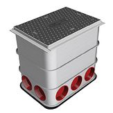 Modula® trekput - B125 Vlak - 300x450x450 mm