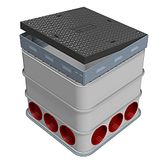 Modula® trekput - B125 Louvre - 450x450x450 mm