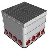 Modula® trekput - B125 Louvre - 600x600x450 mm