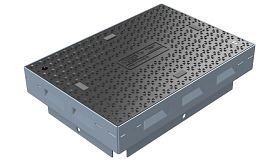 Modula® trekput deksel - B125 Louvre - 300x450x83 mm 