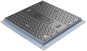 Modula® trekput deksel - B125 Vlak - 300x300x31 mm