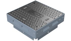 Modula® trekput deksel - B125 Louvre - 300x300x83 mm