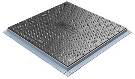 Modula® trekput deksel - B125 vlak - 450x450x36 mm