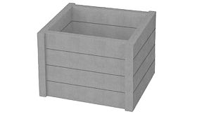 Bloembak ROTTERDAM - Mineral Grey - 600x600x480 mm - 95 liter