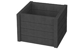 Bloembak ROTTERDAM - Ural Black - 600x600x480 mm - 95 liter