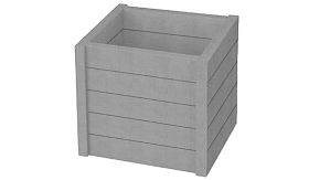 Bloembak ROTTERDAM - Mineral Grey - 600x600x600 mm - 127 ltr