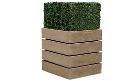 Bloembak AGORA - Sand Beige - 450x450x520 mm - 61 liter